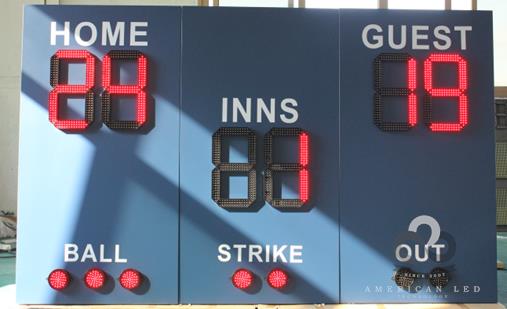 Americanled Baseball Scoreboard 2400Mmx1524mm.Png